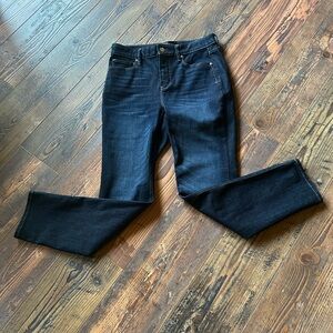White House Black Market Dark Indigo slim high rise size 2short $40